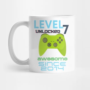 Level 7 Unlocked Awesome 2014 Video Gamer Mug